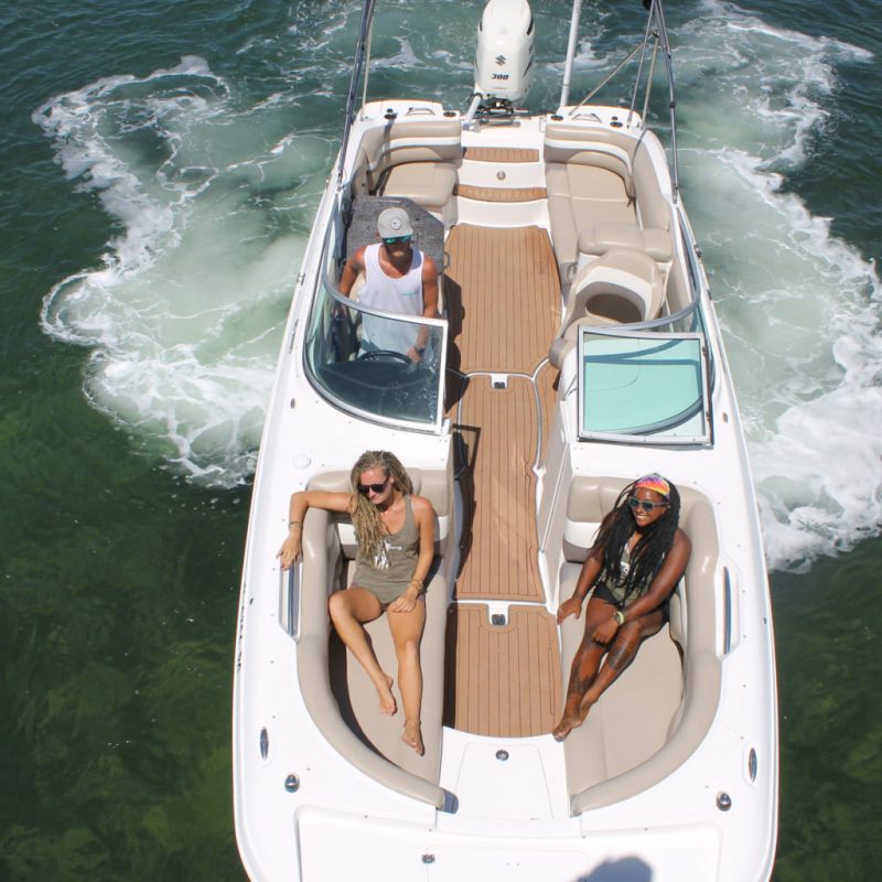 a boat that is floating in the water